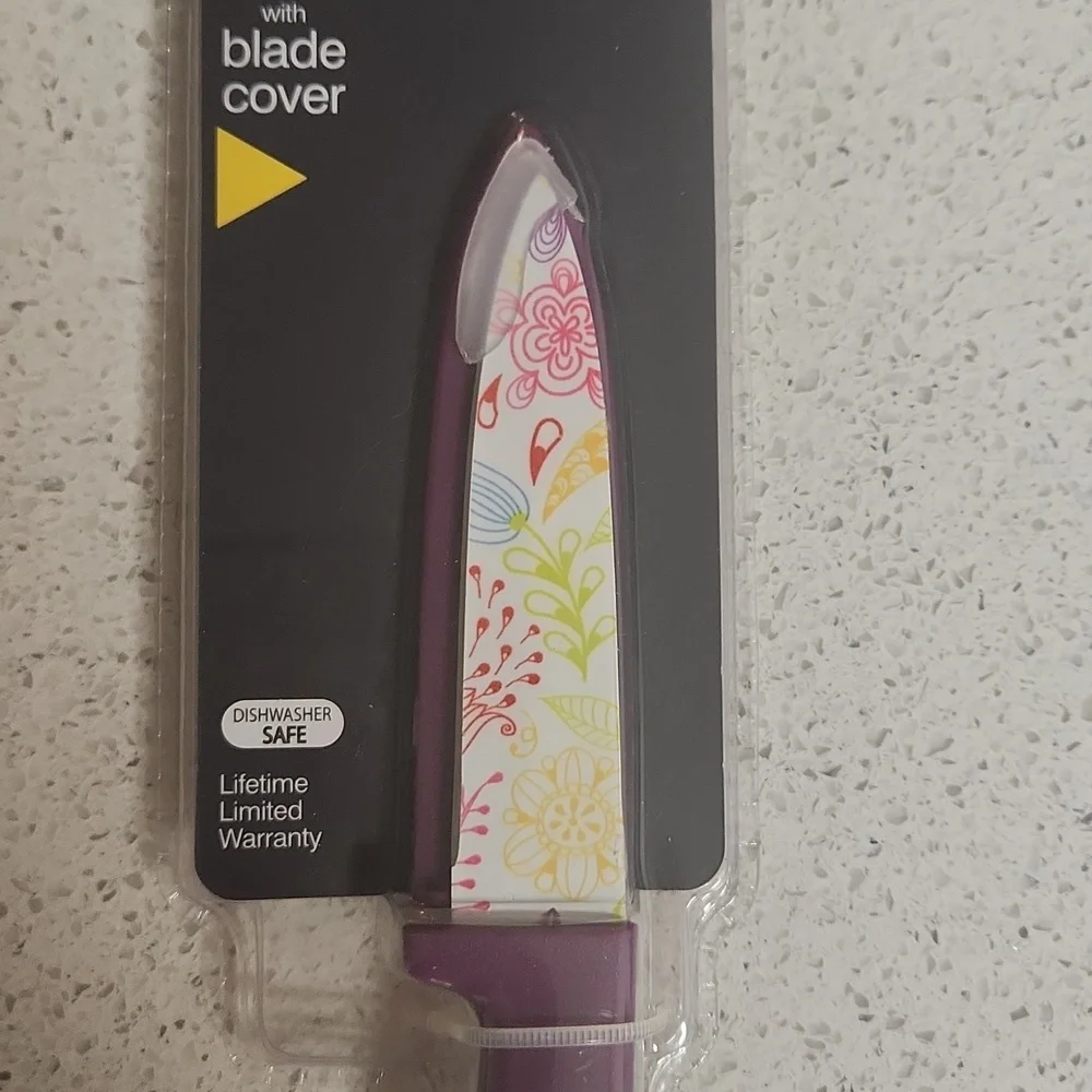 Farberware ColourWorks Dishwasher Safe 2 Knife Set w/Blade Covers